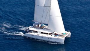 Catamaran Nova. Luxury catamaran yacht charter in Greece. Crewed yacht charter in Greek islands. Catamaran rental with crew in Greece.
